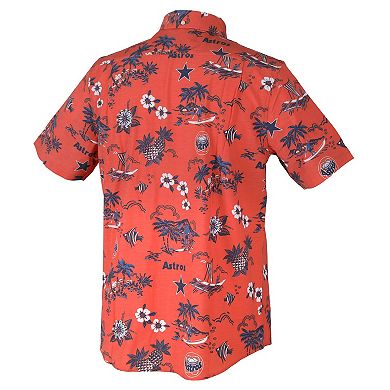 Men's Reyn Spooner Orange Houston Astros Kekai Button-Down Shirt