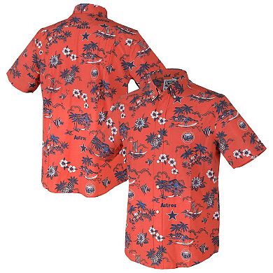 Men's Reyn Spooner Orange Houston Astros Kekai Button-Down Shirt