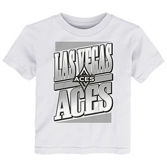 Toddler White Las Vegas Aces Team Stack T-Shirt