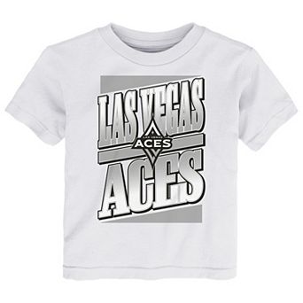 Toddler White Las Vegas Aces Team Stack T-Shirt
