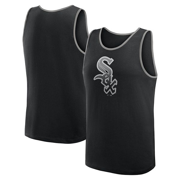 トップス LYFT MLB TANKTOP CHICAGO WHITE SOX M Men's Logo Athletic Black Chicago White Sox Unmatched Success Tank Top