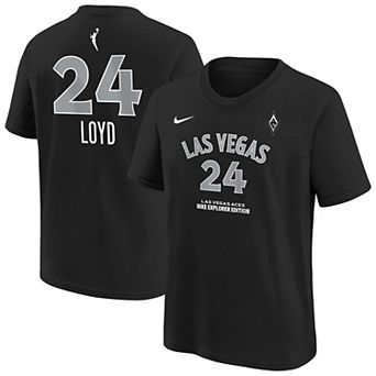 Youth��Nike Jewell Loyd Black Las Vegas Aces Explorer Edition Name & Number T-Shirt