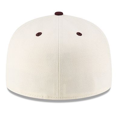Men's New Era Cream/Maroon Texas A&M Aggies On-Field 59FIFTY Fitted Hat