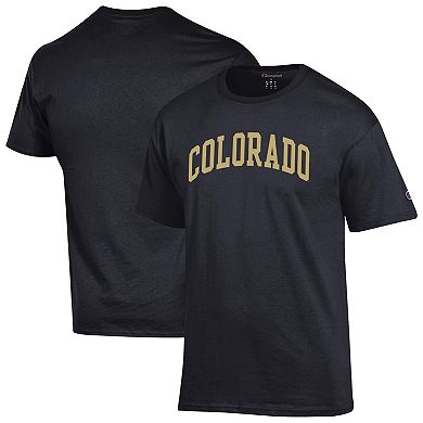 Men's Champion Black Colorado Buffaloes Basic Arch T-Shirt