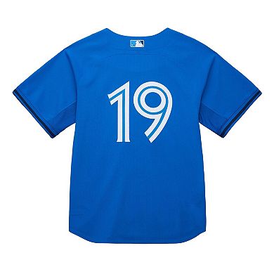 Men's Mitchell & Ness Jose Bautista Blue Toronto Blue Jays Authentic Batting Practice Jersey