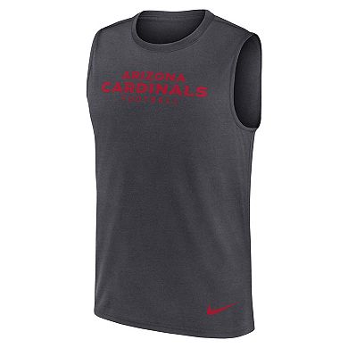 Men's Nike Charcoal Arizona Cardinals Primetime Legend Performance Muscle Tank Top