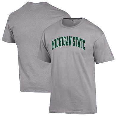 Men's Champion Heather Gray Michigan State Spartans Basic Arch T-Shirt