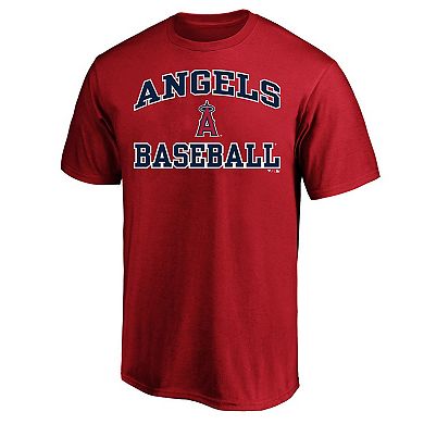 Men's Profile Red Los Angeles Angels Big & Tall Heart & Soul T-Shirt