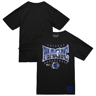 Men's Mitchell & Ness Black Orlando Magic Worldwide Collection Glow Up T-Shirt