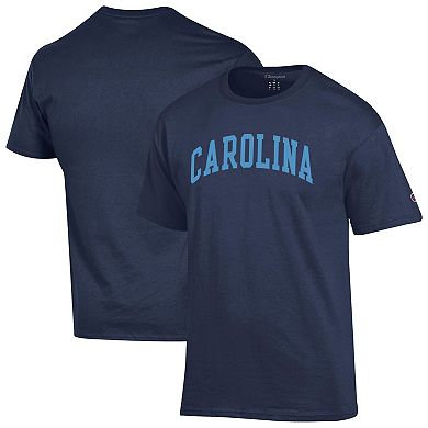Men's Champion Navy North Carolina Tar Heels Basic Arch T-Shirt