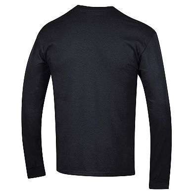 Men's Champion Black Nebraska Huskers Basic Arch Long Sleeve T-Shirt