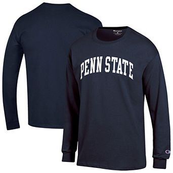 Men's Champion Navy Penn State Nittany Lions Basic Arch Long Sleeve T-Shirt