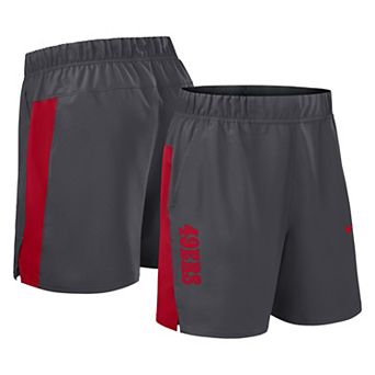 Men's Nike Gray San Francisco 49ers Woven Victory Performance Shorts