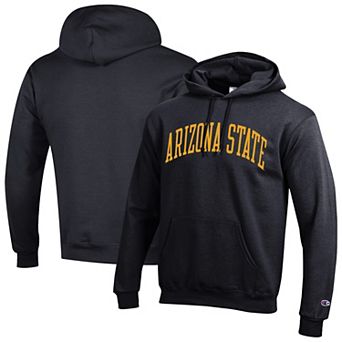 Men's Champion Black Arizona State Sun Devils Basic Arch Fleece Pullover Hoodie