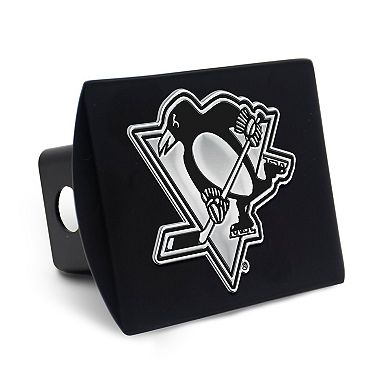 WinCraft Pittsburgh Penguins Premium Metal Chrome Logo Universal Hitch Cover