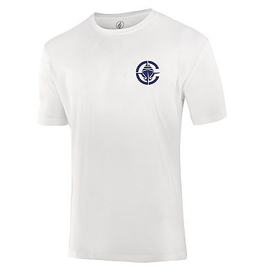 Unisex FISLL White LA Clippers Burst Logo T-Shirt