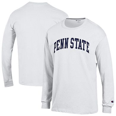 Men's Champion White Penn State Nittany Lions Basic Arch Long Sleeve T-Shirt