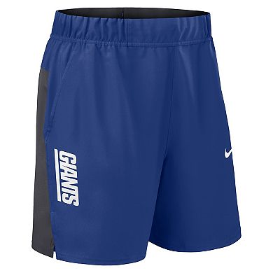 Men's Nike Royal New York Giants Woven Victory Performance Shorts