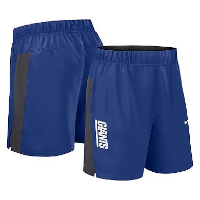 Men's Nike Royal New York Giants Woven Victory Performance Shorts