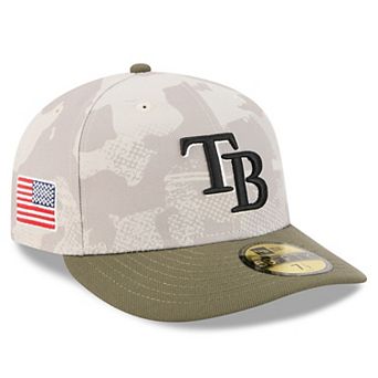 Men's New Era Light Beige/Olive Tampa Bay Rays 2025 Armed Forces Day 59FIFTY Fitted Hat