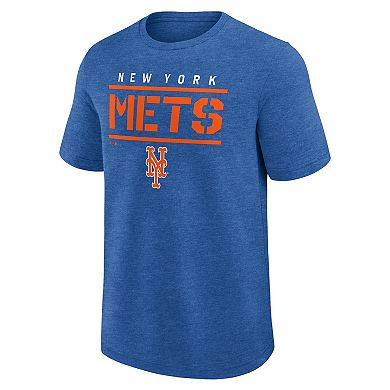 Men's Fanatics Heather Royal New York Mets Top Notch T-Shirt