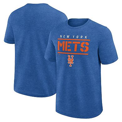 Men's Fanatics Heather Royal New York Mets Top Notch T-Shirt