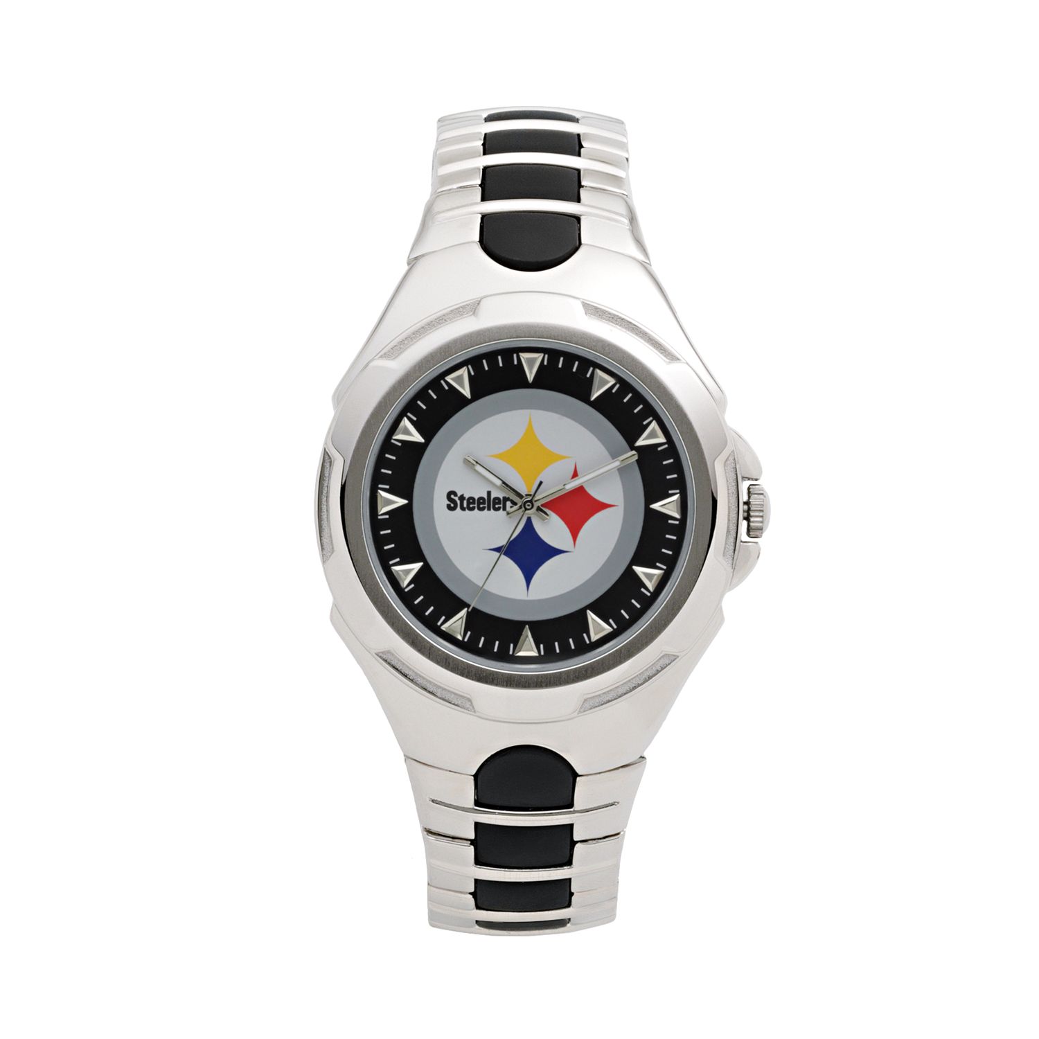 Pittsburgh Steelers Silver-Tone Watch 