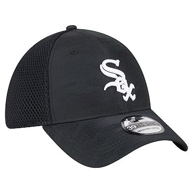 Men's New Era Black Chicago White Sox Subtle Camo 39THIRTY Flex Hat