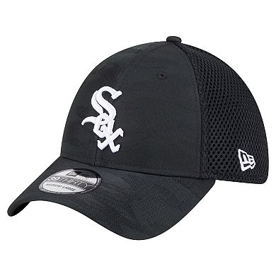Men's New Era Black Chicago White Sox Subtle Camo 39THIRTY Flex Hat