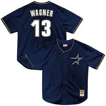 Men's�Mitchell & Ness Billy Wagner Navy Houston Astros Authentic Batting Practice Jersey