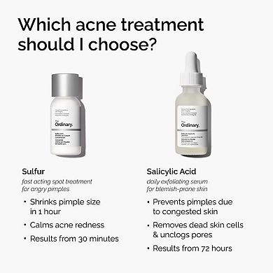 Sulfur 10% Powder-to-Cream Concentrate Acne Spot Treatment