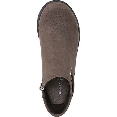 LifeStride Gaze Women's Microfiber Zip Short Boots