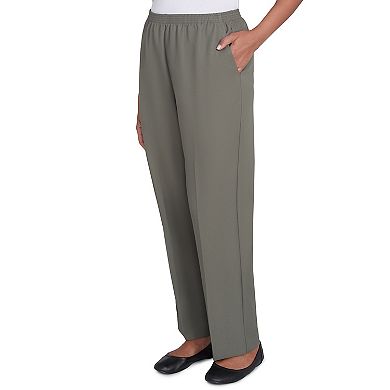 Petite Alfred Dunner All Around Elastic Waist Short Length Pants