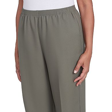 Petite Alfred Dunner All Around Elastic Waist Short Length Pants