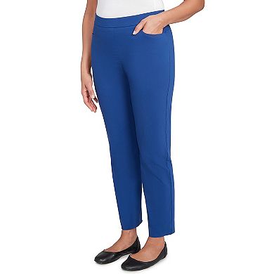 Petite Alfred Dunner Classic Allure Fitted Stretch Short Length Pants
