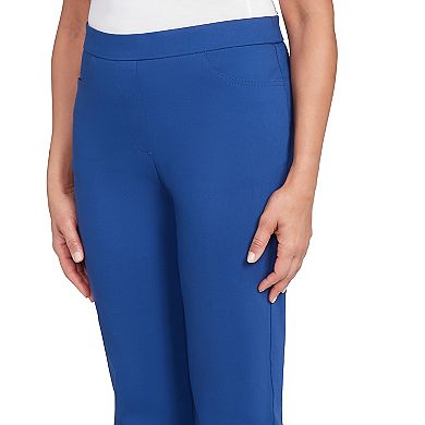 Petite Alfred Dunner Classic Allure Fitted Stretch Short Length Pants