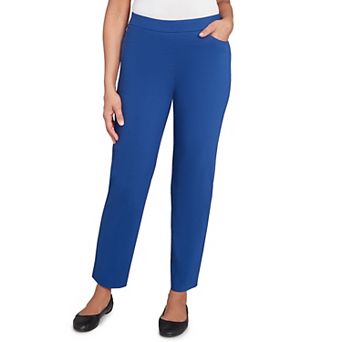 Petite Alfred Dunner Classic Allure Fitted Stretch Medium Length Pants