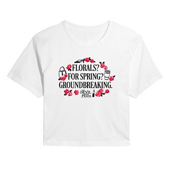 Juniors' The Devil Wears Prada Groundbreaking Cropped Tee