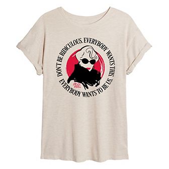 Juniors' The Devil Wears Prada Everybody Wants To Be Us Oversized Tee