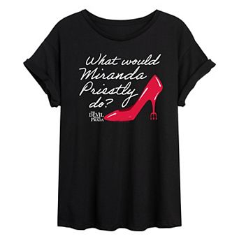 Juniors' The Devil Wears Prada What Would Miranda Priestly Do? Oversized Tee