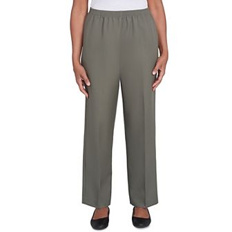 Women's Alfred Dunner All Around Elastic Poly Short Length Pants