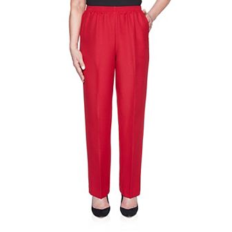 Women's Alfred Dunner All Around Elastic Poly Short Length Pants