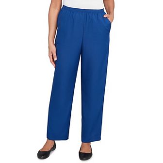 Women's Alfred Dunner All Around Elastic Poly Medium Length Pants