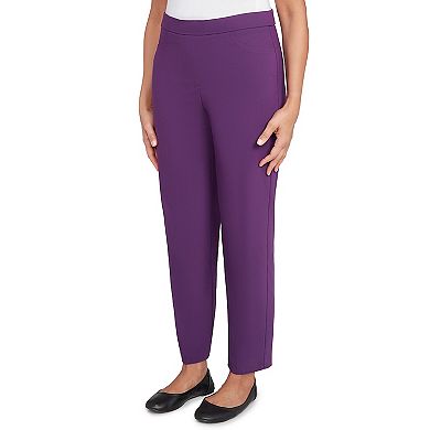 Women's Alfred Dunner Allure Fitted Stretch Medium Length Pants