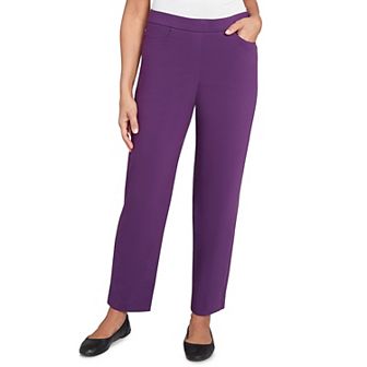 Women's Alfred Dunner Allure Fitted Stretch Medium Length Pants