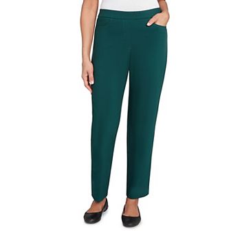 Women's Alfred Dunner Allure Fitted Stretch Medium Length Pants