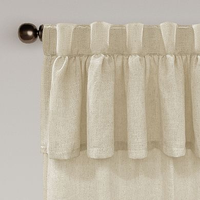 Awesome Home Sparkle Linen Set of 2 Back Tab Window Curtain Panels