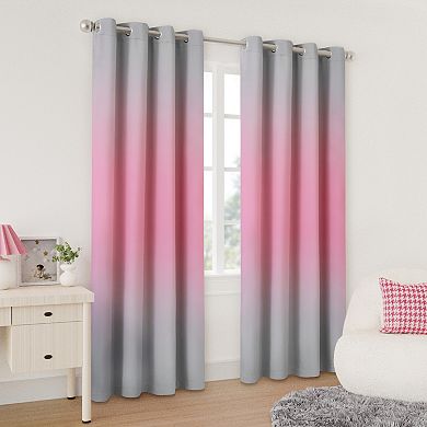 Awesome Home Ombre Set of 2 Room Darkening Window Curtain Panels