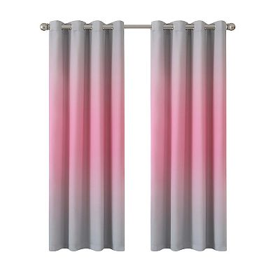 Awesome Home Ombre Set of 2 Room Darkening Window Curtain Panels