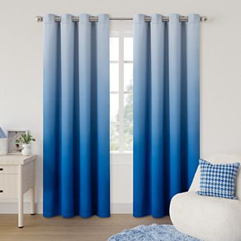 Awesome Home Ombre Set of 2 Room Darkening Window Curtain Panels